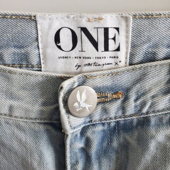 One Teaspoon Medium Rise Awesome Baggies Jeans Size 25 - Picture 6 of 11